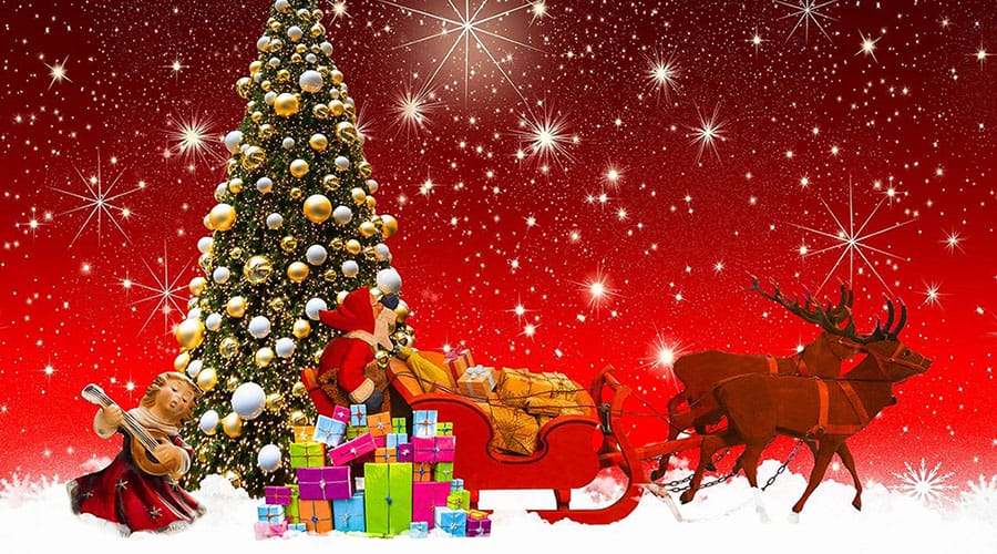 Vigilia di Natale renne albero